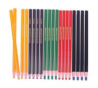 ZUNOXAZ 20Pcs Multi-color Peel-off Wax Pencils for Drawing and Marking Portable China Marker Crayon for Tailors Designers and Craftsmen Bright Colors Drawing Accessory