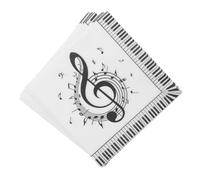 ZUNOXAZ 20pcs Music Note Disposable Napkins Napkins Decorative Print Party Tissue for Wedding Dinner Boys and Girls