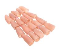 ZUNOXAZ 20pcs Realistic Fake Finger Props with Nails Soft Reusable Vinyl Thumb Tips in Large Small for Tricks Stage Performances Pranks and Party Entertainment