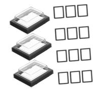 ZUNOXAZ 20pcs Rocker Switch Covers with LED Light Protection Comfortable Operation Button Guards for Home Appliance Power Switches Emergency Stop and Starter Button Protective Caps