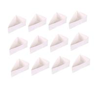ZUNOXAZ 20pcs Triangle Cake Paper Holder for Cake Boxes Cupcake Carrier Food Safely Easy Install No Tape Needed