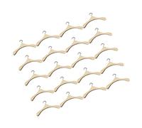 ZUNOXAZ 20Pcs Wooden Doll Clothes Hangers for Dollhouse Wardrobe Organizer Natural Wood Display Rack for Bjd Dolls Compact and Elegant Dollhouse Furniture Accessory