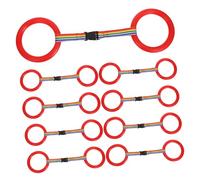 ZUNOXAZ 24 Sets Ring Safety Leash Wristband Adjustable Walking Harness Traction Rope for Group Outdoor Activities Quick-Release Anti-Loss Wrist Link for Preschool