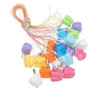 ZUNOXAZ 24pcs Cute Plastic Tooth Fairy Keepsake Box Boy Girl's Milk Tooth Box Portable Collector for Boys and Girls Girls Party Favor Random Color