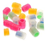 ZUNOXAZ 24pcs Glow Dark Tire Valve Caps Fluorescent Car Tyre Caps for Cars Trucks Suvs Motorcycles Unique Nighttime Safety Cover Auto Accessories