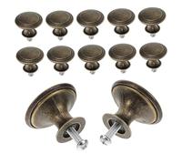 ZUNOXAZ 24pcs Vintage European Style Zinc Alloy Cabinet Handles Antique Bronze Drawer Pulls for Shoe Cabinets Dressers Kitchen Cupboards Multipurpose Decorative Furniture Hardware