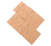 ZUNOXAZ 25Pcs Kraft Paper Document Envelopes with String Closure File Organizer Pouches for Office and School Tear-Resistant Storage Bags for Important Papers