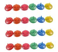 ZUNOXAZ 25pcs Wooden Spinning Tops Montessori Cognitive Development with Fine Motor Skills Training Compact Design for School and Home Play Fun Peg-top Accessories Random Color