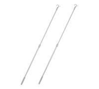 ZUNOXAZ 2pcs Adjustable Aluminum Alloy Curtain Draw Rods Retractable Tension Poles for Window Shades Space Saving Design Smooth Operation for Bedrooms Living Rooms