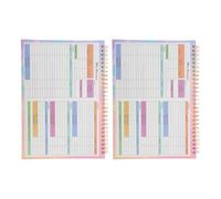 ZUNOXAZ 2pcs B5 Cash Book Organizer Set - Weekly Monthly Budget Planner with Spending Tracker Notebook and Debt Repayment Planner for Personal Finance Management