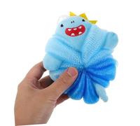 ZUNOXAZ 2pcs Bath Sponge Cute Shark Shape Soft Mesh Bath Balls for Bathtub Gentle Shower Puff Safe Material Fun Cartoon Design