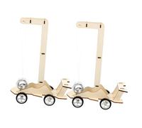 ZUNOXAZ 2Pcs DIY Gravitational Car Model Science Learning Kit for Engaging Assembly to Inspire Curiosity and Creativity for Hands Education and Early Learning Activities