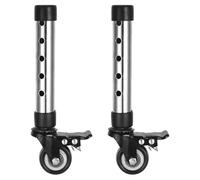 ZUNOXAZ 2pcs Drive Elderly Walker Replacement Wheels Steel Universal Casters Rollator Wheels for Seniors Easy Attach Outdoor Walking