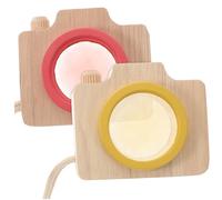 ZUNOXAZ 2Pcs Educational Kaleidoscope Creative Vintage Prism Playthings for Early Learning Lightweight Safe Material Cameras in Yellow and Red for S Cognitive Development