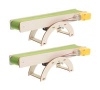 ZUNOXAZ 2pcs Electric Conveyor Belt Model Assembly Kit for Stem Education DIY Engineering for Students Hands Practical Science Project Enhancing Manual Dexterity and Technological Skills