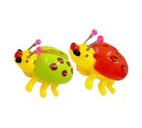 ZUNOXAZ 2pcs Electric Ladybird Shaped with Lights and Sounds Portable Funny Plaything for Interactive Parent Fun Bright Color Sliding Insect for Early Exploration