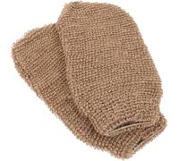 ZUNOXAZ 2pcs Exfoliating Gloves Bathing Gloves Jute Fiber Material Machine Washable Body Massage Indoor Home Bathroom Accessories for Families and Friends
