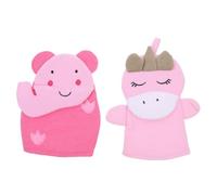 ZUNOXAZ 2Pcs Exfoliating Shower Mittens for Cute Body Scrubbing Gloves Bath Spa Cleansing Skin Refreshing Mitts for Legs Arms Chest
