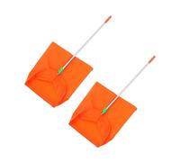 ZUNOXAZ 2pcs Heavy Duty Upright Dustpan Lightweight Aluminum Pan for Trash and Garden Waste Collection Windproof Design for Home and Commercial Cleaning Efficient Leaf and Debris Pickup