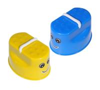 ZUNOXAZ 2pcs Interactive Stilts Parent Balance Training Equipment for Safe Sturdy Material Fun Gross Motor Skills Development for Creative Play Activities Blue Yellow