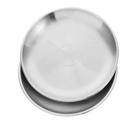 ZUNOXAZ 2pcs Iron Ritual Tray Shamanic Design Spiritual Decor Dishes for Jewelry Display Witchcraft Wiccan Tarot Supplies Silver Decorative Dish