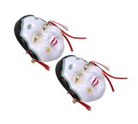 ZUNOXAZ 2pcs Japanese Cosplay Masks for Women Traditional Kimono Design Reusable Party Supplies Decorative Stage Performance Props for Makeup Parties and Events