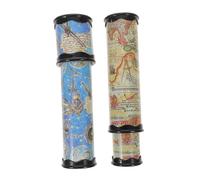 ZUNOXAZ 2pcs Kaleidoscope Rotating Magical Educational Plastic Scopes for Boys Early Development Activity Portable Random Color Random Color