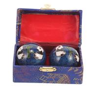 ZUNOXAZ 2pcs Massage Hand Relaxing Balls with Solid Precision Bearings Baoding Chinese Health Exercise Balls for Muscle Relief and Strength Panda Bamboo Design for Hand Fitness and Stress