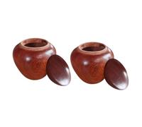 ZUNOXAZ 2pcs Mini Keepsake Urns Wood Ashes Urns for Human Ashes Premium Wood Material Light Weight Safe to Hands Memorial Storage Containers