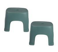 ZUNOXAZ 2Pcs Non-Slip Plastic Foot Stool for Bathroom and Toilet, Small Green Step Stool for Potty Training and Shower Use, Household Stepping Aid
