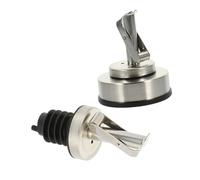 ZUNOXAZ 2Pcs Oil Spout Bottle Pourer and Stopper for Kitchen Oil Vinegar Soy Sauce Bottles Reusable Smooth Pour Control Accessories for Cooking and Dressing