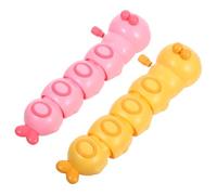 ZUNOXAZ 2pcs Portable Wind Up Caterpillar Cute Clockwork for Indoor Safe Material Develops Social Skills Fun Lightweight Design