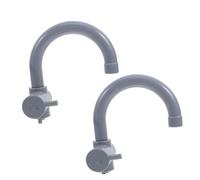 ZUNOXAZ 2pcs Pretend Play Kitchen Sink Faucet Lightweight Plastic Imitation Water Faucets for Boys Indoor Outdoor Role Playing Accessories