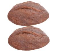 ZUNOXAZ 2pcs Realistic Faux Bread Decoration Simulation Bread Model for Photography Home Display and Shop Window Props for Visual Art and Creative Styling