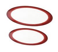 ZUNOXAZ 2Pcs Round Non Stick Silicone Pizza Baking Mats Thick Heat Resistant Oven Liners Food Grade Flexible Pan Liners for Baking Roasting Food Prep Non Slip Mats Φmm Φmm