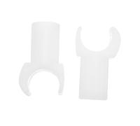 ZUNOXAZ 2pcs Seat Rail Clamp Universal Parts for Transports Chairs Wheelchairs and Transport Chairs Common Parts Seat Rail Bracket White