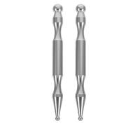 ZUNOXAZ 2pcs Stainless Steel Acupuncture Pen - Face Massager Stick - Manual Facial Reflexology Tool for Deep Tissue and Acupressure Therapy