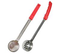 ZUNOXAZ 2pcs Stainless Steel Pizza Sauce Portion Control Scoops Serving Ladles with Long Handle for Kitchen Restaurants Shops Easy to Clean