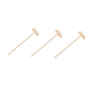 ZUNOXAZ 3 Pcs Mini Zen Garden Rake Set 14cm x 3.5cm Desktop Sand Rakes Four Tines, Zen Garden Tools Accessories for Office and Home Meditation Sand Play