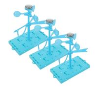 ZUNOXAZ 3 Sets DIY Wind Vane Wind Measurement Kit for Stem Education Weather-resistant Plastic Science Tool Preschool and Classroom Physics Teaching Model for Outdoor Learning