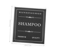 ZUNOXAZ 3 Sets Shampoo Dispensers Label Stickers with Mixed Style Self-Adhesive Bathroom Bottle Labels for Hand Shampoo Soap Wash Organization