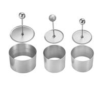 ZUNOXAZ 3 Sets Stainless Steel Onigiri Mold Kit with Push Boards Versatile Rice Ball Maker for Sushi DIY Tiramisu and Dessert Baking Non Toxic Food Grade Moulds for Home Cooking