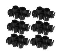 ZUNOXAZ 30pcs Double Pipe Clamp Broom Pole Fastening Clip Broom End Attachment for Home Office Commercial Cleaning Easy Setup Pipe Accessories