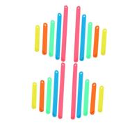 ZUNOXAZ 30pcs Geometry Manipulatives Construction Sticks for Math Learning Plastic Strips with Lengths for Triangles Squares Area Perimeter Calculation Montessori Classroom Teaching Aid