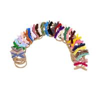 ZUNOXAZ 32pcs Girl Bow Headbands Soft Elastic Fluffy Hairbands for Newborns Boy Girl Comfortable Everyday Wear Stylish Accessories for Special Occasions