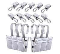 ZUNOXAZ 36pcs Heavy Duty Rug Clips Stainless Steel Strong Serrated Wall Hooks for Hanging Carpets Blankets Tapestry Home Display Stair Carpet Holder