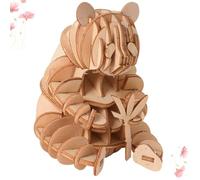 ZUNOXAZ 3d Wooden Panda Puzzle, Educational Jigsaw Puzzle for Improving Intellectual Development and Hand-eye Coordination, Creative Handmade Craft for Fun and Learning