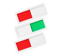 ZUNOXAZ 3pcs Acrylic Privacy Slider Door Sign with Self Adhesive Backing Vacant Occupied Indicator for Office Hotel Restroom Restaurant Hospital Easy Installation Efficient Status