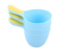 ZUNOXAZ 3pcs Bath Cup Rinser Ergonomic Handle Nonslip Soft Materials Multifunctional Comfortable Touch for Baby's Head Hair Washing and Body Cleansing