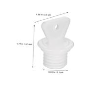 ZUNOXAZ 3Pcs Hot Water Bottle Replacement Plugs, Small White PP Sealing Stoppers 2.1Cm Inner Diameter X 1.7Cm Height, Leakproof Lid Plugs for Rubber and Plastic Hot Water Bags, Suitable